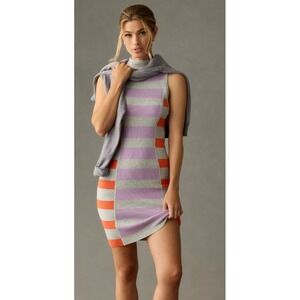 Daily‎ Practice Anthropologie Women's Sleeveless Mock-Neck Sweater Dress Medium